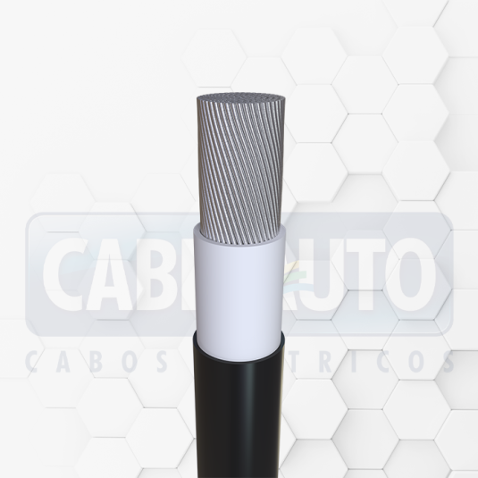 CABO SOLAR FLEXÍVEL SN PV1-F 1,8kVcc (ou máxima de 1,2 kVca)